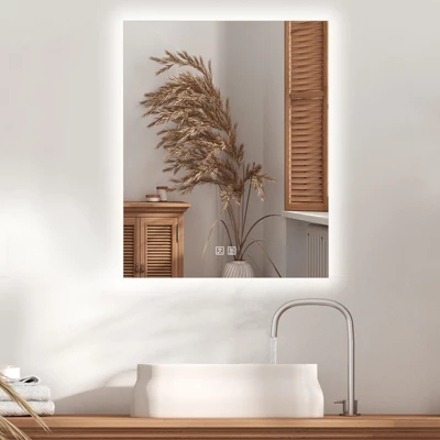 HOMLUX Rectangular Bathroom Mirror- 24" X 30" 3 HOMLUX Rectangular Bathroom Mirror- 24" X 30"