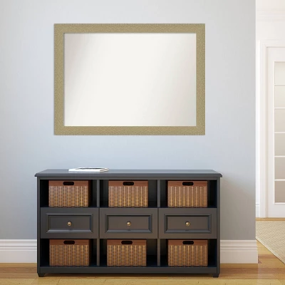 42" X 31" Non-Beveled Mosaic Bathroom Wall Mirror Gold - Amanti Art 6 42" X 31" Non-Beveled Mosaic Bathroom Wall Mirror Gold - Amanti Art - Image 4