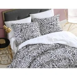 Water Leopard Duvet Cover Set Natural Beige - Betseyville