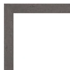 42" X 30" Non-Beveled Rustic Plank Gray Bathroom Wall Mirror - Amanti Art -Baxton Studio Store GUEST 4b7c7fe8 c132 4b10 a587 171125897488