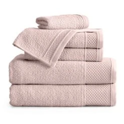 Market & Place Cotton Quick Dry Textured 6-Piece Bath Towel Set 23 Market & Place Cotton Quick Dry Textured 6-Piece Bath Towel Set -Baxton Studio Store GUEST 4baa51a4 e39d 410d 9bcc eb0b4b9f3581