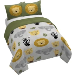 Saturday Park Safari Friends 100% Organic Cotton Duvet Cover & Sham Set -Baxton Studio Store GUEST 4c85df19 4e0c 4c1c b38b 5b2cfc6408af