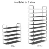 Hastings Home 5-Tier Shoe Rack For Storage And Organization - Black -Baxton Studio Store GUEST 4d164216 57ff 49d9 98e3 eb2b1957ce3c