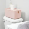 Cade Lidded Storage Bin Blush - IDESIGN 2 Cade Lidded Storage Bin Blush - IDESIGN -Baxton Studio Store GUEST 4d5982ec a14f 4b09 8458 50c12f331de2