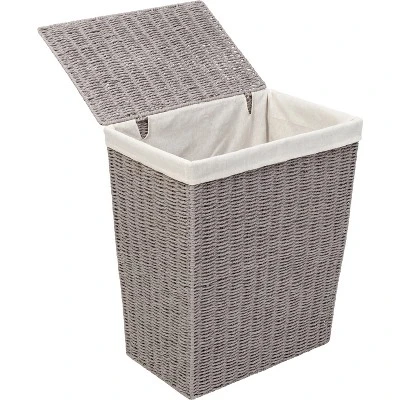 7pc Paper Rope Combo Hamper Set Gray - Honey-Can-Do 4 7pc Paper Rope Combo Hamper Set Gray - Honey-Can-Do - Image 2