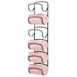 MDesign Metal Wall Mount Bathroom Towel Rack Holder, 6 Levels -Baxton Studio Store GUEST 4e259997 cd71 4345 bb70 ae894521eb5f