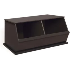 Badger Basket Two Bin Stackable Storage Cubby -Baxton Studio Store GUEST 4e38e3d3 64f1 4be1 a98c 83b708dbd1c9