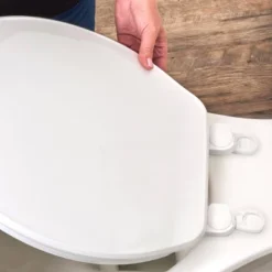 Clorox Wiggle Free Round Plastic Toilet Seat With Easy-Off Hinges 12 Clorox Wiggle Free Round Plastic Toilet Seat With Easy-Off Hinges -Baxton Studio Store GUEST 4e9c3624 3fbe 4512 b4d3 a2e5dfe52aae