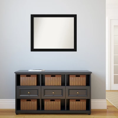 Amanti Art Avon Black Non-Beveled Bathroom Wall Mirror 7 Amanti Art Avon Black Non-Beveled Bathroom Wall Mirror - Image 5