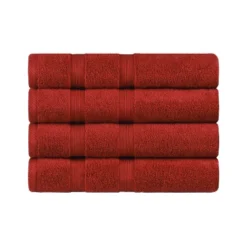 Smart Dry 4 Piece Plush Quick-Drying Highly-Absorbent Solid 100% Cotton Bath Towel Set By Blue Nile Mills -Baxton Studio Store GUEST 4fab83cd b97e 4cad 9e60 86a60189edb1