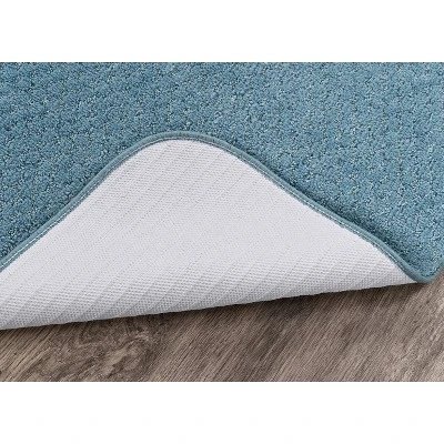 30"x50" Cabernet Nylon Washable Bath Rug Basin Blue - Garland Rug 7 30"x50" Cabernet Nylon Washable Bath Rug Basin Blue - Garland Rug - Image 5