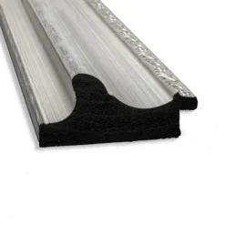 44" X 33" Non-Beveled Parlor Bathroom Wall Mirror Silver - Amanti Art