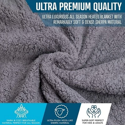 Zone Tech Faux Shearling Fleece Travel Blanket 2 Pack Grey Soft Plush Warm Fuzzy Automotive Cover 59"x43" Great For Winter Home Office And Camping 8 Zone Tech Faux Shearling Fleece Travel Blanket 2 Pack Grey Soft Plush Warm Fuzzy Automotive Cover 59"x43" Great For Winter Home Office And Camping - Image 6