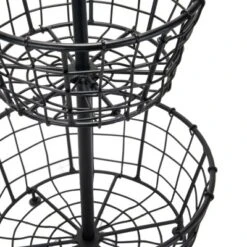 Metal Two Tier Decorative Storage Basket - Foreside Home & Garden -Baxton Studio Store GUEST 5182658c 190f 4994 99f0 3303357aa548