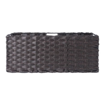 3pc Melanie Woven Fiber 2 Small And 1 Large Basket Set Chocolate - Winsome 5 3pc Melanie Woven Fiber 2 Small And 1 Large Basket Set Chocolate - Winsome - Image 3