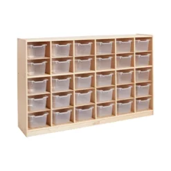 ECR4Kids 30 Cubby School Storage Cabinet, Kids Cubbies With Tray Slots -Baxton Studio Store GUEST 51fe2887 5b49 432c 81e5 b0c268ec1e75