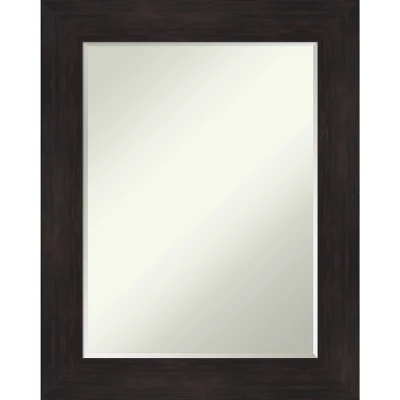Furniture Espresso Narrow Petite Bevel Bathroom Wall Mirror 11 Furniture Espresso Narrow Petite Bevel Bathroom Wall Mirror - Image 9