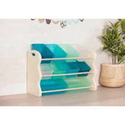 Totes Tidy Storage Bin Organizer Soft Sky - B. Spaces -Baxton Studio Store GUEST 52da6cf4 d62f 4328 97ed fb218f5644b8