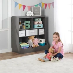 Badger Basket Combo Bin Storage Unit With 3 Baskets Charcoal 10 Badger Basket Combo Bin Storage Unit With 3 Baskets Charcoal -Baxton Studio Store GUEST 533eefb3 6680 40c6 b84b 0941cf89ec2e