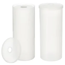 MDesign Toilet Tissue Roll Holder Canister Stand, Stores 3 Rolls, 2 Pack -Baxton Studio Store GUEST 53f4c584 c0aa 41d9 a874 d787d9a298ab