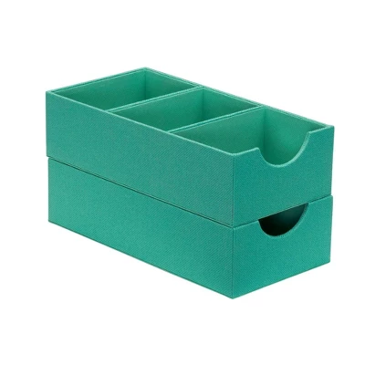 Household Essentials Set Of 2 3-Section Drawer Trays Seafoam 5 Household Essentials Set Of 2 3-Section Drawer Trays Seafoam - Image 3