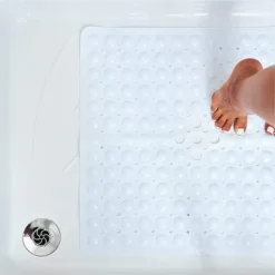 Tranquil Beauty 21" X 21" Clear Square Non-Slip Shower And Bath Mats With Suction Cups Ideal For Kids & Elderly 6 Tranquil Beauty 21" X 21" Clear Square Non-Slip Shower And Bath Mats With Suction Cups Ideal For Kids & Elderly -Baxton Studio Store GUEST 54ddbc41 566a 4d0a 9a39 5840c8983612