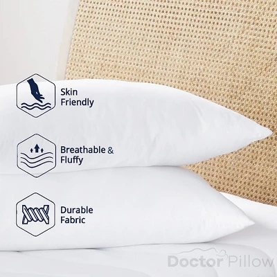 Dr Pillow Luna Pedic Luxe Cloud 4 PACK Pillow 4 Dr Pillow Luna Pedic Luxe Cloud 4 PACK Pillow - Image 2