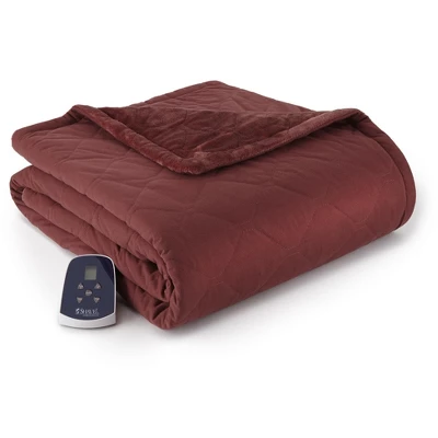 Micro Flannel Reversible Electric Throw Blanket 62" X 84" By Shavel Home Products 6 Micro Flannel Reversible Electric Throw Blanket 62" X 84" By Shavel Home Products - Image 4