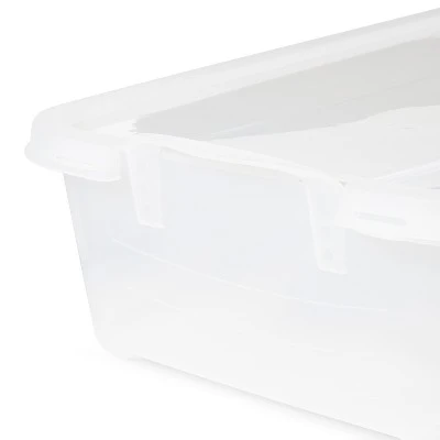 Life Story Clear Stackable Closet & Storage Box 34 Quart Containers, (12 Pack) 5 Life Story Clear Stackable Closet & Storage Box 34 Quart Containers, (12 Pack) - Image 3