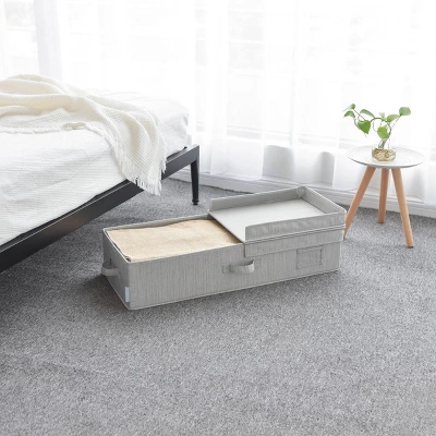 WeThinkStorage 30" X 12" X 6.5" Foldable Under Bed Organizer With Double Folding 3 WeThinkStorage 30" X 12" X 6.5" Foldable Under Bed Organizer With Double Folding