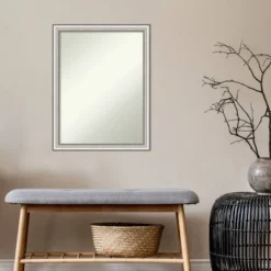21" X 27" Non-Beveled Salon Silver Narrow Bathroom Wall Mirror - Amanti Art 14 21" X 27" Non-Beveled Salon Silver Narrow Bathroom Wall Mirror - Amanti Art -Baxton Studio Store GUEST 59ec8b85 4c14 4103 94fd ef06448a2e9d