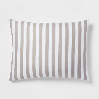 Stripe Microfiber Reversible Comforter & Sheet Set Gray - Room Essentials™ 9 Stripe Microfiber Reversible Comforter & Sheet Set Gray - Room Essentials™ - Image 7