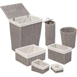 7pc Paper Rope Combo Hamper Set Gray - Honey-Can-Do 20 7pc Paper Rope Combo Hamper Set Gray - Honey-Can-Do -Baxton Studio Store GUEST 5ae71454 9087 4e48 bdc2 106a8885b19f