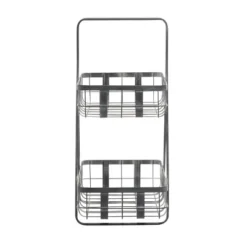 Farmhouse Iron Storage Basket Gray - Olivia & May -Baxton Studio Store GUEST 5b2d4ff2 70bc 4d2f 8dd7 faf49cced9af