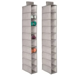 MDesign Fabric Shoe Rack Holder Storage Shelf, Metal Frame, 20 Cube -Baxton Studio Store GUEST 5ca33855 2eaf 4060 a93c 3a8f74229d64