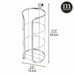 MDesign Metal Over The Tank Toilet Tissue Paper Roll Holder 14 MDesign Metal Over The Tank Toilet Tissue Paper Roll Holder -Baxton Studio Store GUEST 5dfeb34c cf64 4032 91fd 1a324799fb38