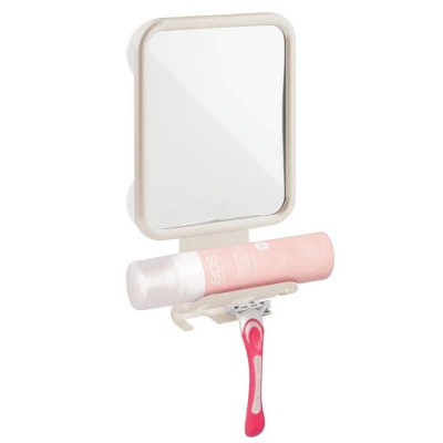 MDesign Large Modern Metal Suction Shaving Mirror Center For Bathroom 3 MDesign Large Modern Metal Suction Shaving Mirror Center For Bathroom