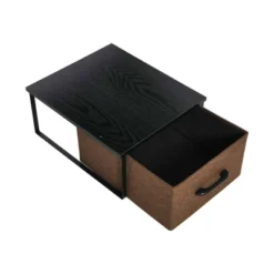 Household Essentials Stacking Storage Boxes With Laminate Top Black Oak 15 Household Essentials Stacking Storage Boxes With Laminate Top Black Oak -Baxton Studio Store GUEST 5e840de4 ff71 4c3d 810b 0edbe86c2147