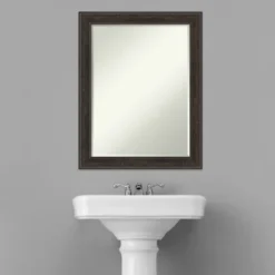 Amanti Art Shipwreck Greywash Narrow Petite Bevel Bathroom Wall Mirror 28 X 22 In. 12 Amanti Art Shipwreck Greywash Narrow Petite Bevel Bathroom Wall Mirror 28 X 22 In. -Baxton Studio Store GUEST 5f9f1a4a d2dc 4b6f a347 837c801f3762