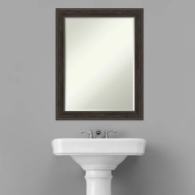 Amanti Art Shipwreck Greywash Narrow Petite Bevel Bathroom Wall Mirror 28 X 22 In. 6 Amanti Art Shipwreck Greywash Narrow Petite Bevel Bathroom Wall Mirror 28 X 22 In. - Image 4