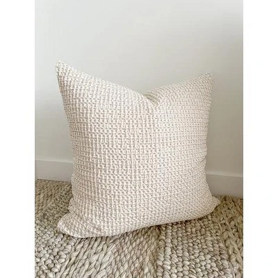 20x20 Down Alternative Cotton Waffle Weave Pillow - Anaya 4 20x20 Down Alternative Cotton Waffle Weave Pillow - Anaya - Image 2