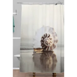 Bree Madden Seashell Shower Curtain Beige - Deny Designs