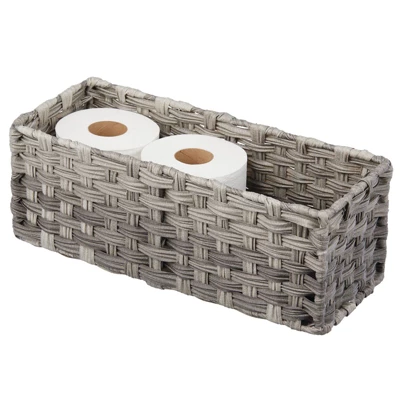 MDesign Woven Seagrass Toilet Tank Storage Basket For Bathroom 10 MDesign Woven Seagrass Toilet Tank Storage Basket For Bathroom - Image 8