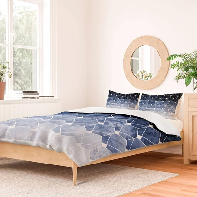 Elisabeth Fredriksson Hexagons & Diamonds 100% Cotton Duvet Set - Deny Designs 3 Elisabeth Fredriksson Hexagons & Diamonds 100% Cotton Duvet Set - Deny Designs