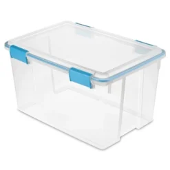 Sterilite 54 Quart Clear Plastic Stackable Storage Container Box Bin With Air Tight Gasket Seal Latching Lid Long Term Organizing Solution 15 Sterilite 54 Quart Clear Plastic Stackable Storage Container Box Bin With Air Tight Gasket Seal Latching Lid Long Term Organizing Solution -Baxton Studio Store GUEST 62d6076f 953f 432d b5ef 8e98d9717a4d