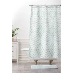 Jacqueline Maldonado Dash Diamond Memory Foam Bath Mat Green - Deny Designs -Baxton Studio Store GUEST 62e35bb2 e0b9 474d 884f a034a6d00030