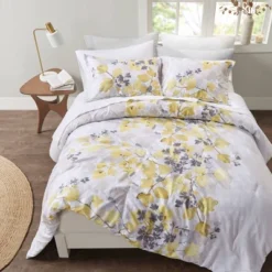 Madison Park Karissa Comforter Set With Bed Sheets Yellow -Baxton Studio Store GUEST 632c018c da32 4fa8 99af e100f1ec8f6c