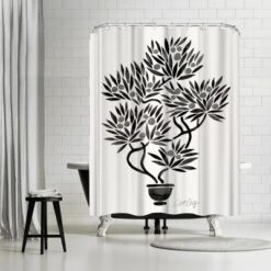 Americanflat 71" X 74" Shower Curtain Style 1 By Cat Coquillette - Available In Variety Of Styles 13 Americanflat 71" X 74" Shower Curtain Style 1 By Cat Coquillette - Available In Variety Of Styles -Baxton Studio Store GUEST 63ceeea2 3754 495d 9b41 b567967e0437