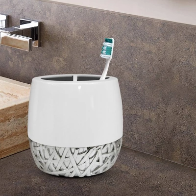 Bali Resin Toothbrush Holder - Nu Steel 6 Bali Resin Toothbrush Holder - Nu Steel - Image 4