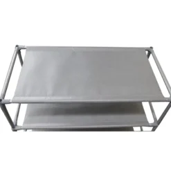 Home Basics 12 Pair Non-Woven Multi-Purpose Stackable Free-Standing Shoe Rack, Grey 10 Home Basics 12 Pair Non-Woven Multi-Purpose Stackable Free-Standing Shoe Rack, Grey -Baxton Studio Store GUEST 65d7df13 3fa0 47d6 b062 d0d4c8b4806d